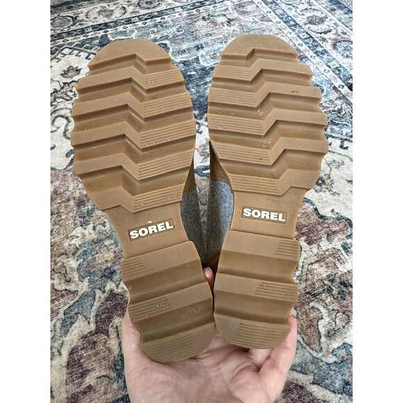 Sorel Joan Of Arctic Wedge III Lexie Boots Sz 9 EUR 40 Brown Leather Waterproof - Picture 6 of 8